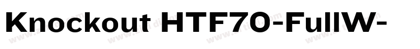 Knockout HTF70-FullW字体转换